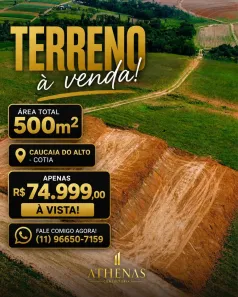 Lote/Terreno à venda, 500m² no Centro (Caucaia do Alto), Cotia