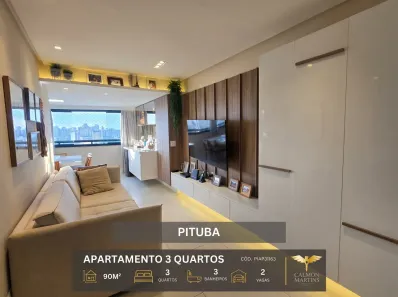 Apartamento com 3 Quartos à venda, 90m² no Pituba, Salvador