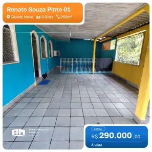 Casa com 3 Quartos à venda, 250m² no Cidade Nova, Manaus