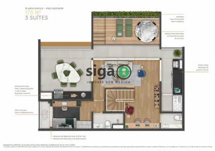 Cobertura com 3 Quartos à venda, 173m² no Mirandópolis, São Paulo