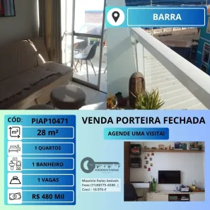 Apartamento com 1 Quarto à venda, 28m² no Barra, Salvador