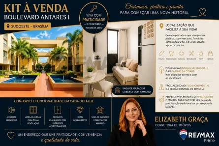 Kitnet com 1 Quarto à venda, 27m² no Setor Sudoeste, Brasília