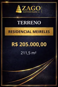 Lote/Terreno à venda, 211m² no Residencial Meireles, Franca