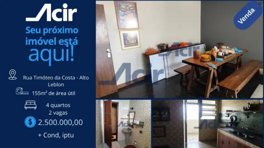 Apartamento com 4 Quartos à venda, 154m² no Leblon, Rio de Janeiro