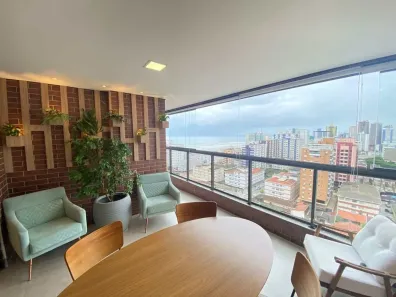 Apartamento com 3 Quartos à venda, 146m² no Guilhermina, Praia Grande