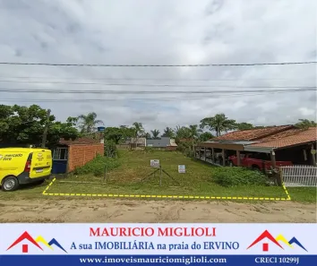 Lote/Terreno à venda, 490m² no Praia do Ervino, São Francisco do Sul