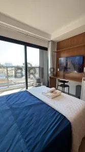 Apartamento com 1 Quarto para venda ou aluguel, 24m² no Brooklin Paulista, São Paulo