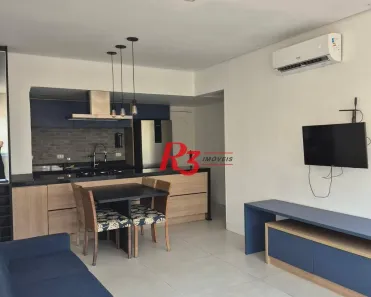 Flat com 2 Quartos para alugar, 70m² no Gonzaga, Santos