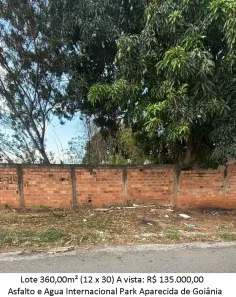 Lote/Terreno à venda, 360m² no Internacional Park, Aparecida de Goiânia
