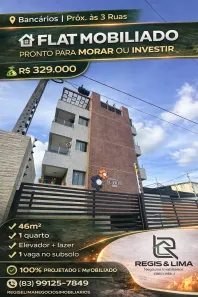 Flat com 1 Quarto à venda, 46m² no Jardim Cidade Universitária, João Pessoa