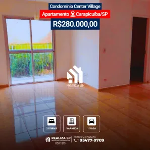 Apartamento com 2 Quartos à venda, 62m² no Vila Veloso, Carapicuíba