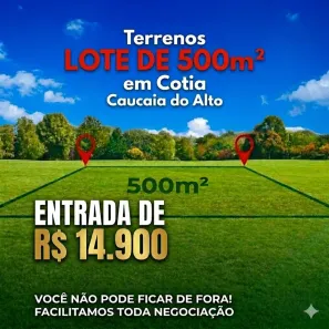 Lote/Terreno à venda, 500m² no Centro (Caucaia do Alto), Cotia