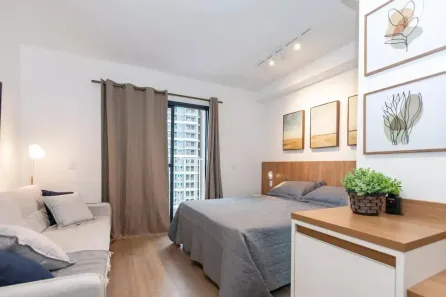 Apartamento com 1 Quarto à venda, 26m² no Santo Amaro, São Paulo