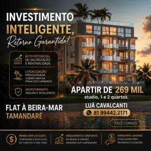 Apartamento com 1 Quarto à venda, 22m² no Tamandaré, Tamandaré