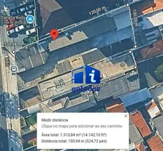 Lote/Terreno à venda, 1313m² no Vila Monumento, São Paulo
