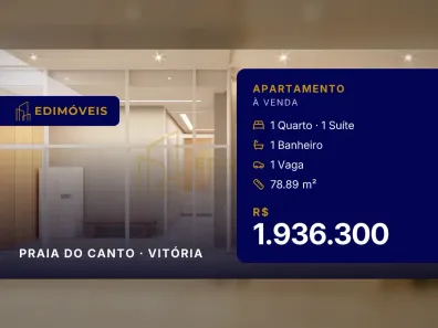 Apartamento com 1 Quarto à venda, 78m² no Praia do Canto, Vitória