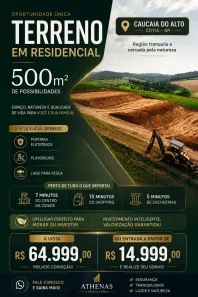 Lote/Terreno à venda, 500m² no dos Mendes (Caucaia do Alto), Cotia