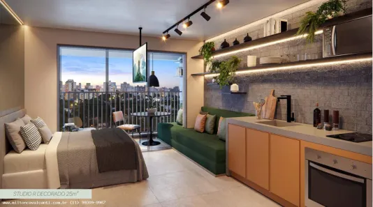 Apartamento com 1 Quarto à venda, 25m² no Santo Amaro, São Paulo