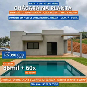 Fazenda/Sítio com 3 Quartos à venda, 600m² no Águas de Igaratá, Igaratá