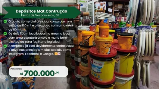Ponto Comercial à venda, 120m² no Vila Andeyara, Ferraz de Vasconcelos