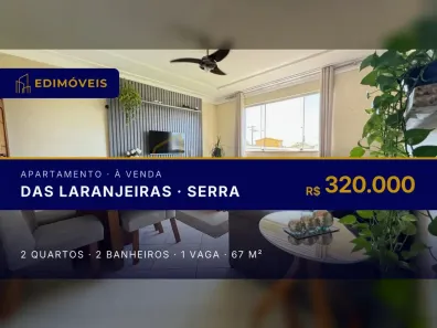 Apartamento com 2 Quartos à venda, 67m² no das Laranjeiras, Serra
