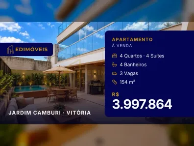 Apartamento com 4 Quartos à venda, 154m² no Jardim Camburi, Vitória