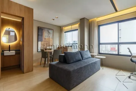 Apartamento com 1 Quarto para alugar, 37m² no Pinheiros, São Paulo
