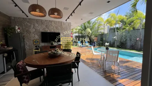 Casa de Condomínio com 4 Quartos à venda, 453m² no Alphaville (Abrantes), Camaçari