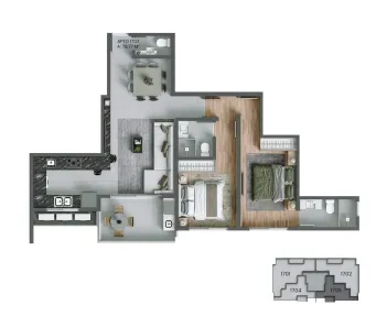 Apartamento com 2 Quartos à venda, 79m² no Agronômica, Florianópolis