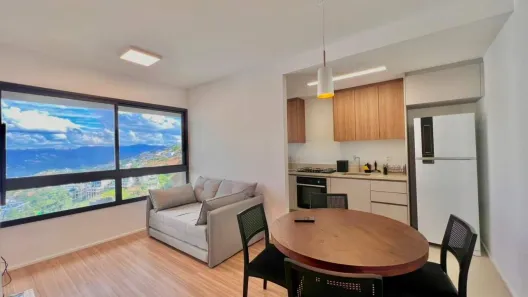 Apartamento com 1 Quarto para alugar, 57m² no Vila da Serra, Nova Lima