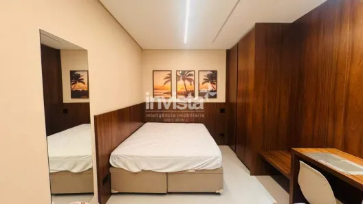Apartamento com 1 Quarto para alugar, 28m² no José Menino, Santos