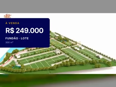 Lote/Terreno à venda, 300m² no , Fundão