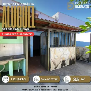 Kitnet com 1 Quarto para alugar, 35m² no Setor Campinas, Goiânia