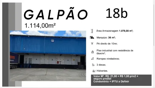 Galpão/Depósito/Armazém para alugar, 1114m² no Limoeiro, Feira de Santana