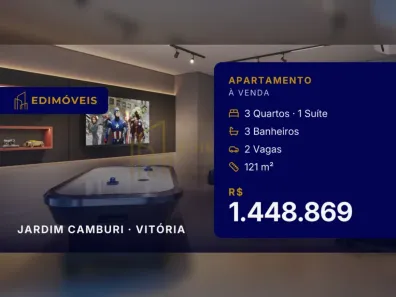 Apartamento com 3 Quartos à venda, 121m² no Jardim Camburi, Vitória