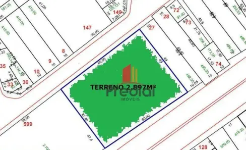 Lote/Terreno à venda, 2897m² no Vila Guiomar, Santo André