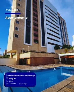 Apartamento com 3 Quartos para alugar, 86m² no Renascença, São Luís