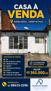 Casa com 3 Quartos à venda, 120m² no Poço, Maceió