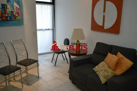 Flat com 1 Quarto para alugar, 33m² no Indianópolis, São Paulo