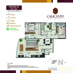 Apartamento com 3 Quartos à venda, 91m² no São Geraldo, Cariacica