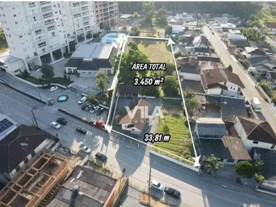 Lote/Terreno à venda, 3450m² no Gaspar Grande, Gaspar