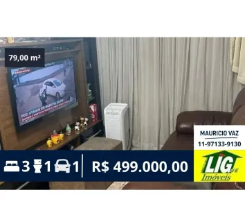 Apartamento com 3 Quartos à venda, 79m² no Jardim Rizzo, São Paulo