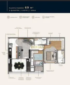 Apartamento com 2 Quartos à venda, 69m² no Vila Dom Pedro I, São Paulo