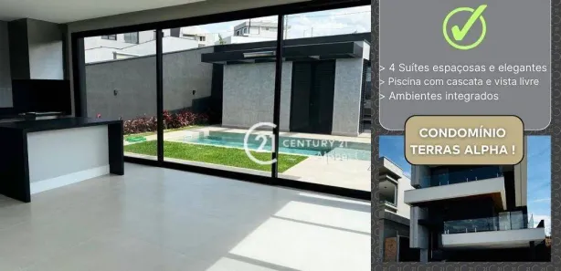 Casa de Condomínio com 4 Quartos à venda, 355m² no Loteamento Terras Alpha São José dos Campos, São José dos Campos