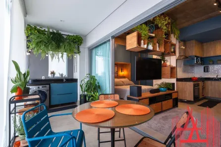 Apartamento com 1 Quarto para alugar, 45m² no Indianópolis, São Paulo