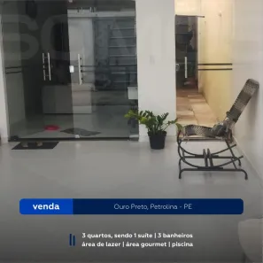 Casa com 3 Quartos à venda, 10m² no Ouro Preto, Petrolina