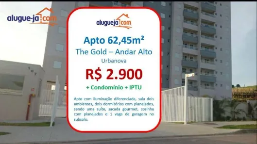 Apartamento com 2 Quartos para venda ou aluguel, 62m² no Condomínio Residencial Colinas do Paratehy, São José dos Campos