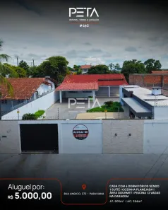 Casa com 4 Quartos para alugar, 394m² no Paraviana, Boa Vista