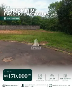 Lote/Terreno à venda, 330m² no Parque 10 de Novembro, Manaus