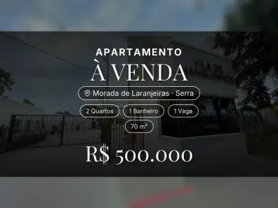 Apartamento com 2 Quartos à venda, 70m² no Morada de Laranjeiras, Serra